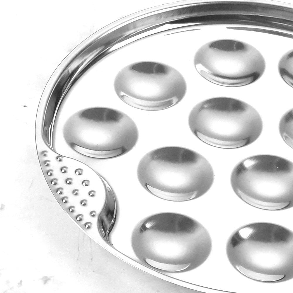 Kitchen Tools Creative Conch Clip Seafood Tools Stainless Steel Conch Plate Three-piece Seafood Snail Plate