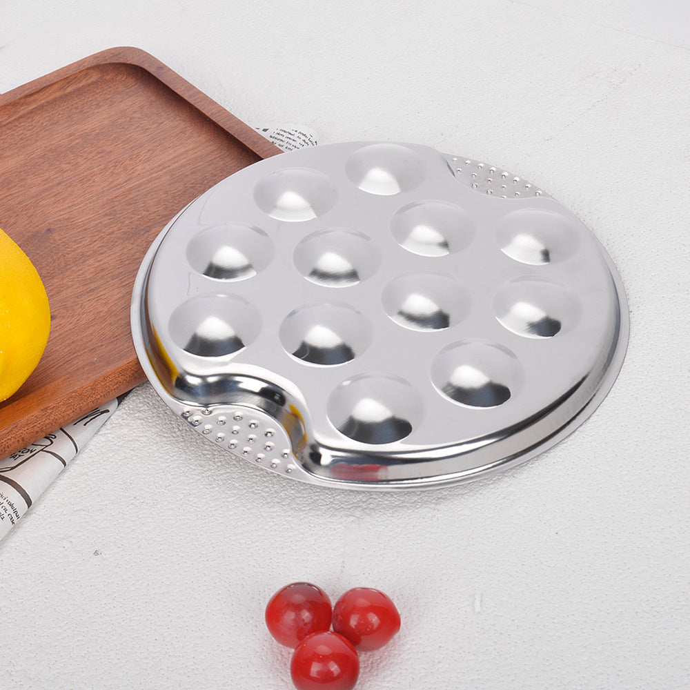 Kitchen Tools Creative Conch Clip Seafood Tools Stainless Steel Conch Plate Three-piece Seafood Snail Plate