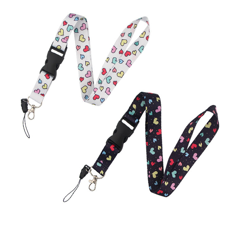 Set of 2  Lanyards  for Couples' Phones, Id Cards, USB Drives, Cameras, Keys, Made of Polyester Webbing, in Stock