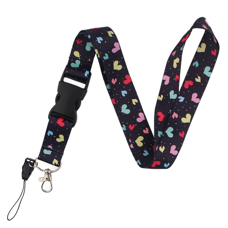 Set of 2  Lanyards  for Couples' Phones, Id Cards, USB Drives, Cameras, Keys, Made of Polyester Webbing, in Stock
