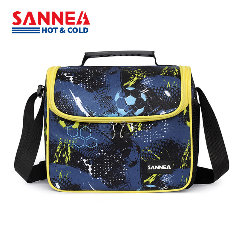 Sanne New Model Children's 8L Insulated Bag Student Lunch Box Bag Cross-Border Oxford Cloth Ice Pack in Stock