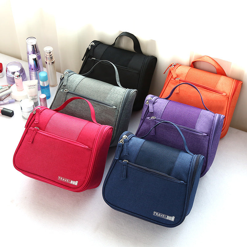 Runhui Cationic Solid Color Toiletry Bag Portable Cosmetic Storage Bag Travel Cosmetic Bag One Batch Portable