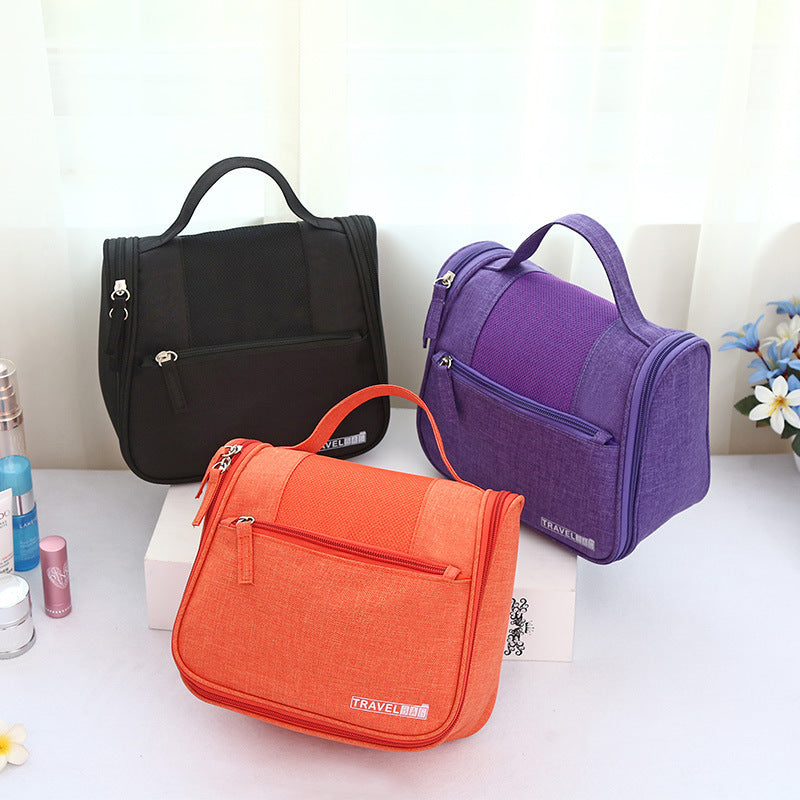 Runhui Cationic Solid Color Toiletry Bag Portable Cosmetic Storage Bag Travel Cosmetic Bag One Batch Portable