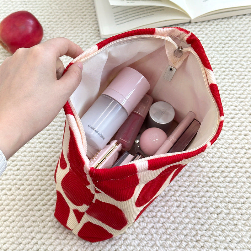 High-Value Aesthetic Handheld Makeup Bag, Large Capacity Cosmetic Storage Bag, Drawstring Closure Bag