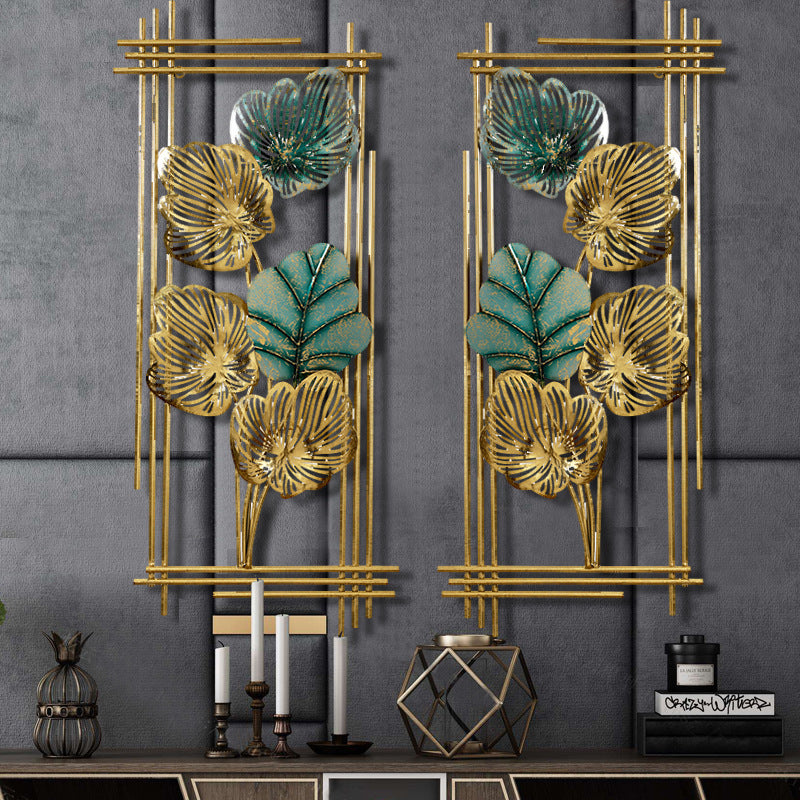 A Pair of Home Wall Hangings, Creative Iron Wall Hangings, Stereo Wall Hangings, Living Room Background Wall Decorations