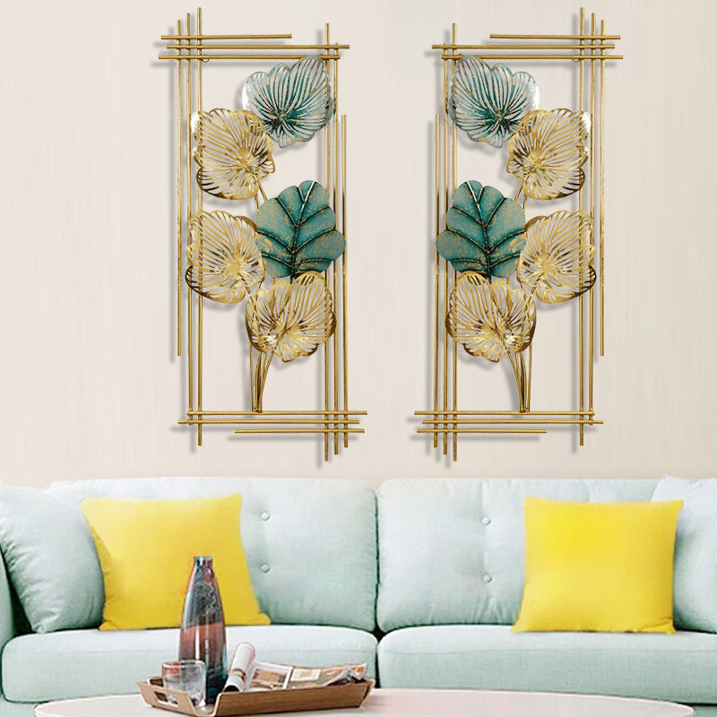 A Pair of Home Wall Hangings, Creative Iron Wall Hangings, Stereo Wall Hangings, Living Room Background Wall Decorations