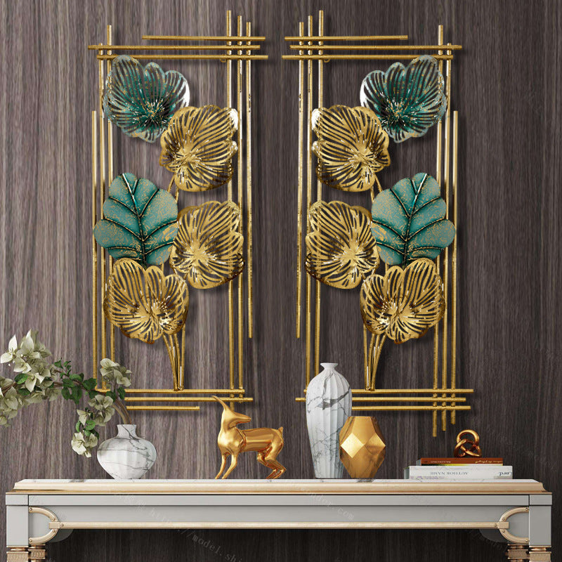 A Pair of Home Wall Hangings, Creative Iron Wall Hangings, Stereo Wall Hangings, Living Room Background Wall Decorations