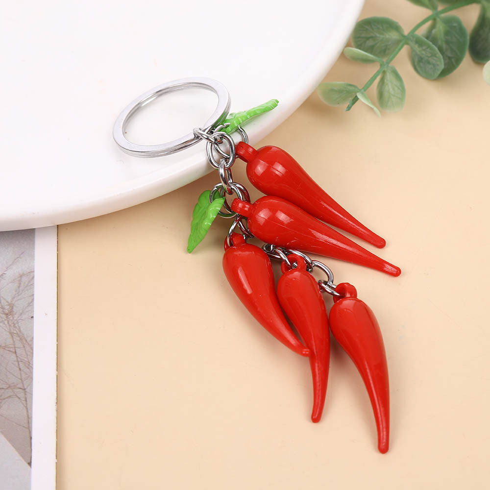 Little Pepper Keychain Holiday Gift Key Ring Pendant Mobile Phone Bag Decoration Wholesale Creative Design Car Key
