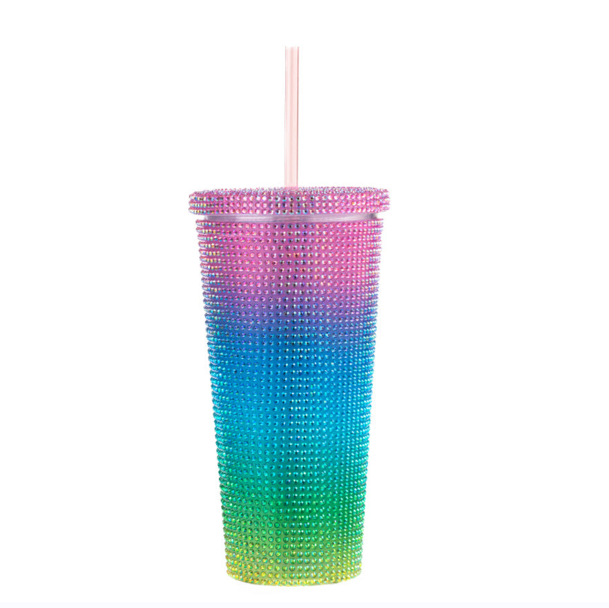 2026 New Pure Color 650ml Diamond Paste Cup, Gift