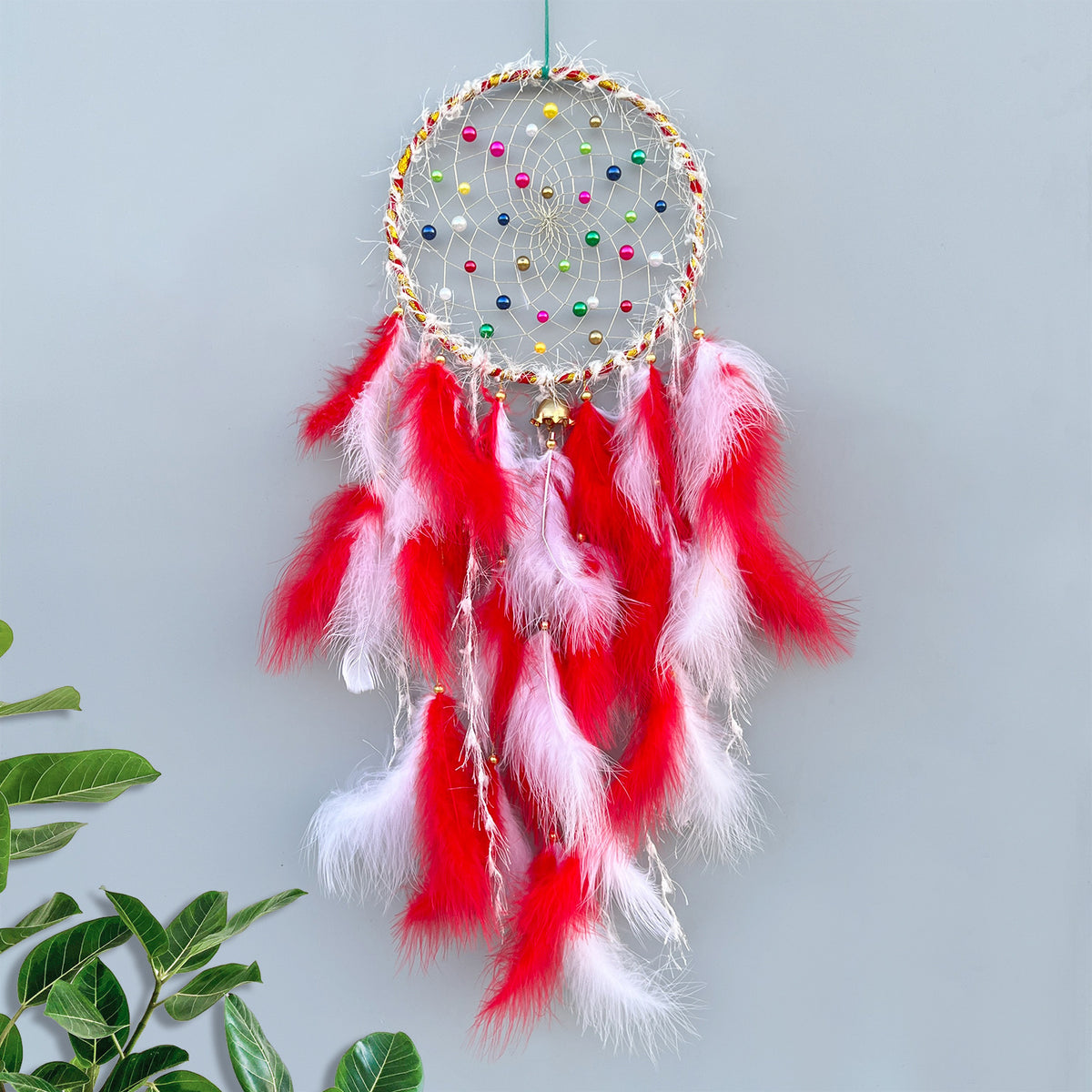 Scenic Spot Hot Selling Dream Catcher Feather Hanging Decoration Wind Bell Room Decoration Air Pendant Creative Gift for Girls