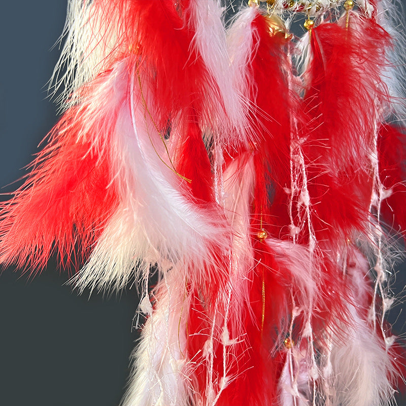 Scenic Spot Hot Selling Dream Catcher Feather Hanging Decoration Wind Bell Room Decoration Air Pendant Creative Gift for Girls