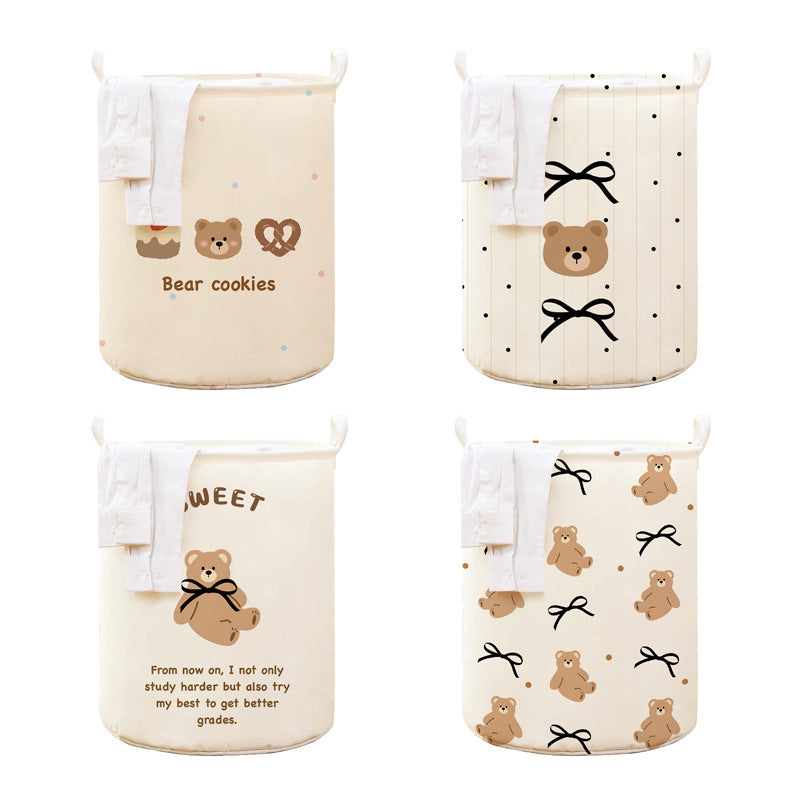 Large Cotton and Linen Dirty Laundry Basket for Home Use, Foldable Trendy Dirty Laundry Basket for Bathroom and Dormitory, Laundry Storage Bin for Dirty Clothes
