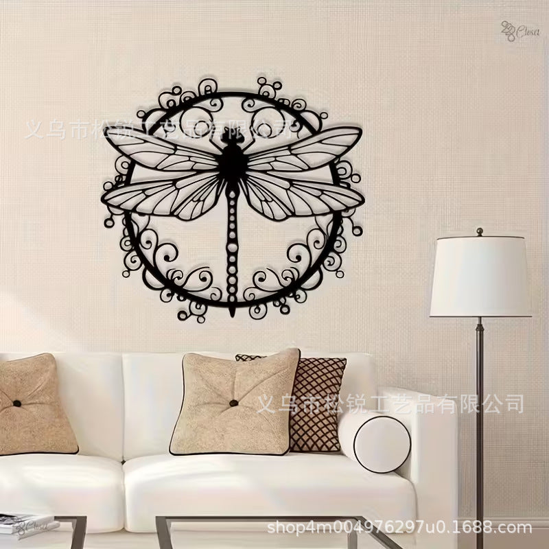 Metal Dragonfly Metal Wall Decoration, Garden Decoration DragonFly Logo, Garden Dragonfly Art