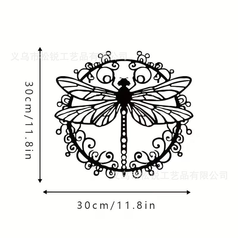 Metal Dragonfly Metal Wall Decoration, Garden Decoration DragonFly Logo, Garden Dragonfly Art