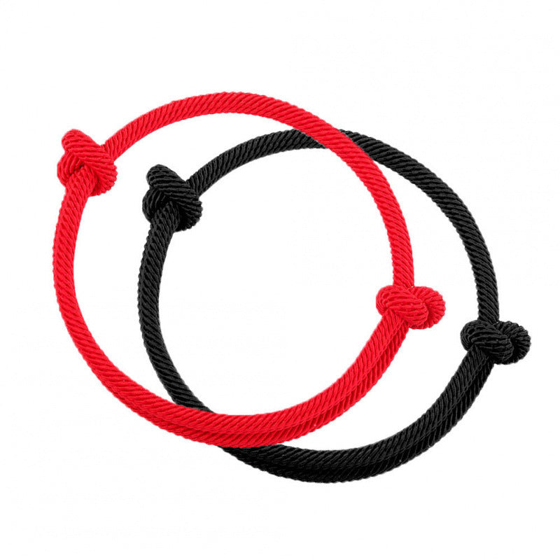 Benmingnian Red Rope Body Protection Bracelet Simple Milan Rope Black Rope Red Rope Couple Bracelet Hand-woven Hand Rope Wholesale