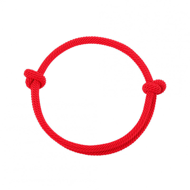 Benmingnian Red Rope Body Protection Bracelet Simple Milan Rope Black Rope Red Rope Couple Bracelet Hand-woven Hand Rope Wholesale
