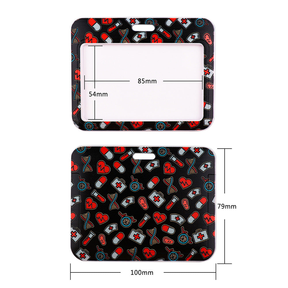 Doctor Pills Cat Mobile Phone Lanyard Card Set Combination Bus Card Factory Brand Work Medical Lanyard Campus Card Pendant