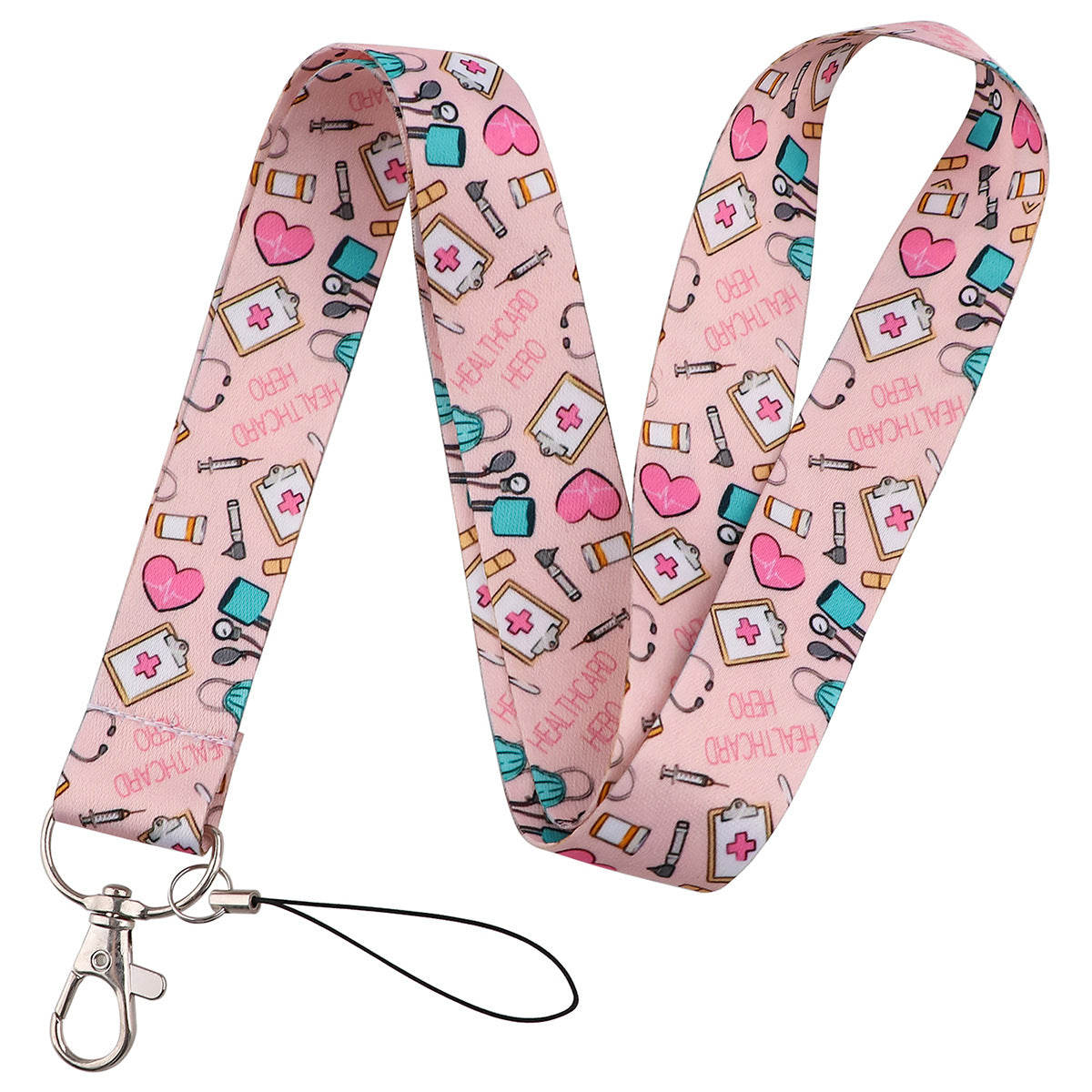 Doctor Pills Cat Mobile Phone Lanyard Card Set Combination Bus Card Factory Brand Work Medical Lanyard Campus Card Pendant