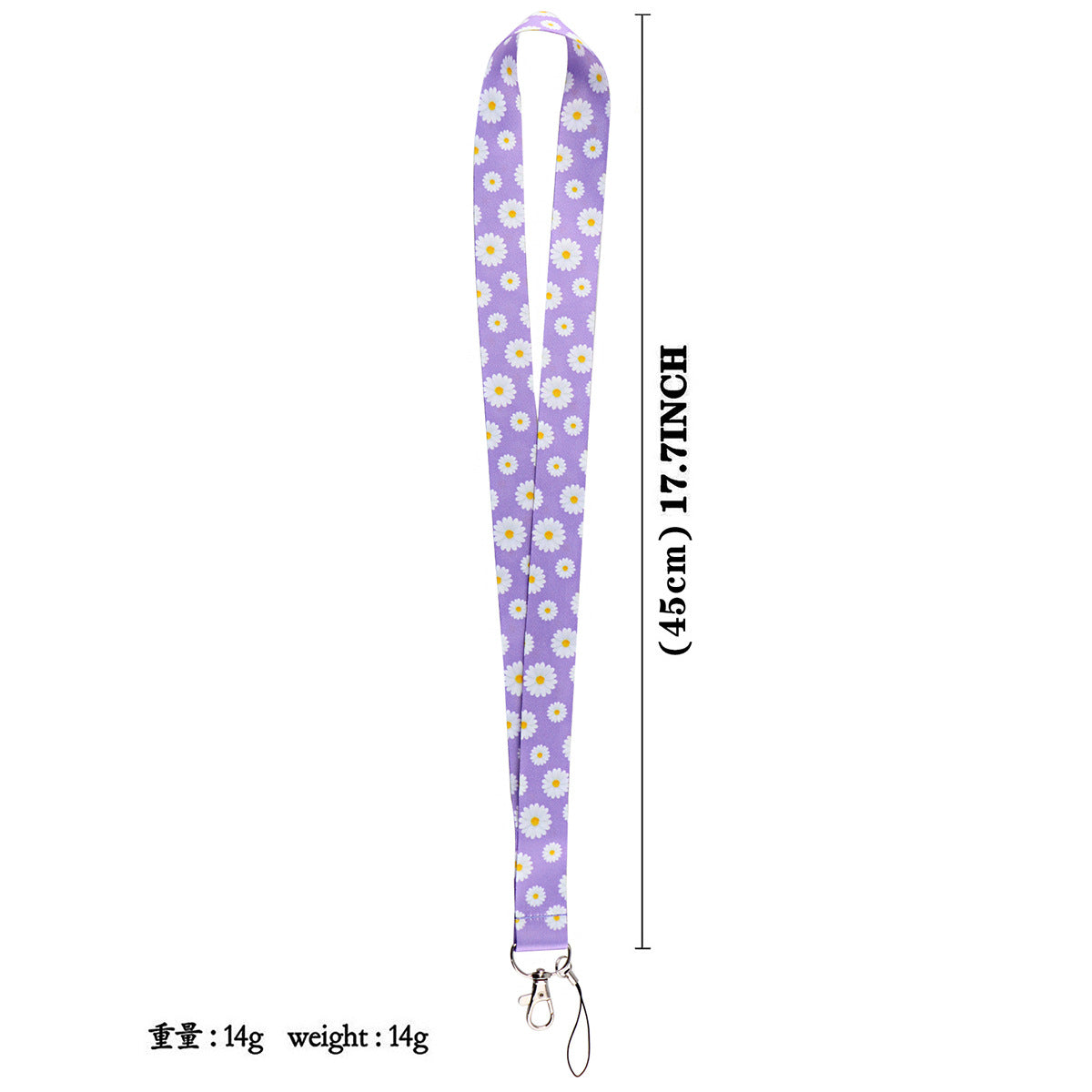 Daisy Flower mobile phone lanyard necklace accessories Certificate student bus access control factory card keychain card holder