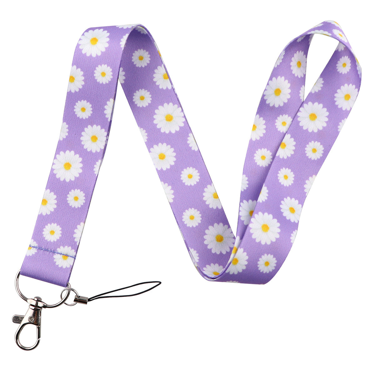 Daisy Flower mobile phone lanyard necklace accessories Certificate student bus access control factory card keychain card holder
