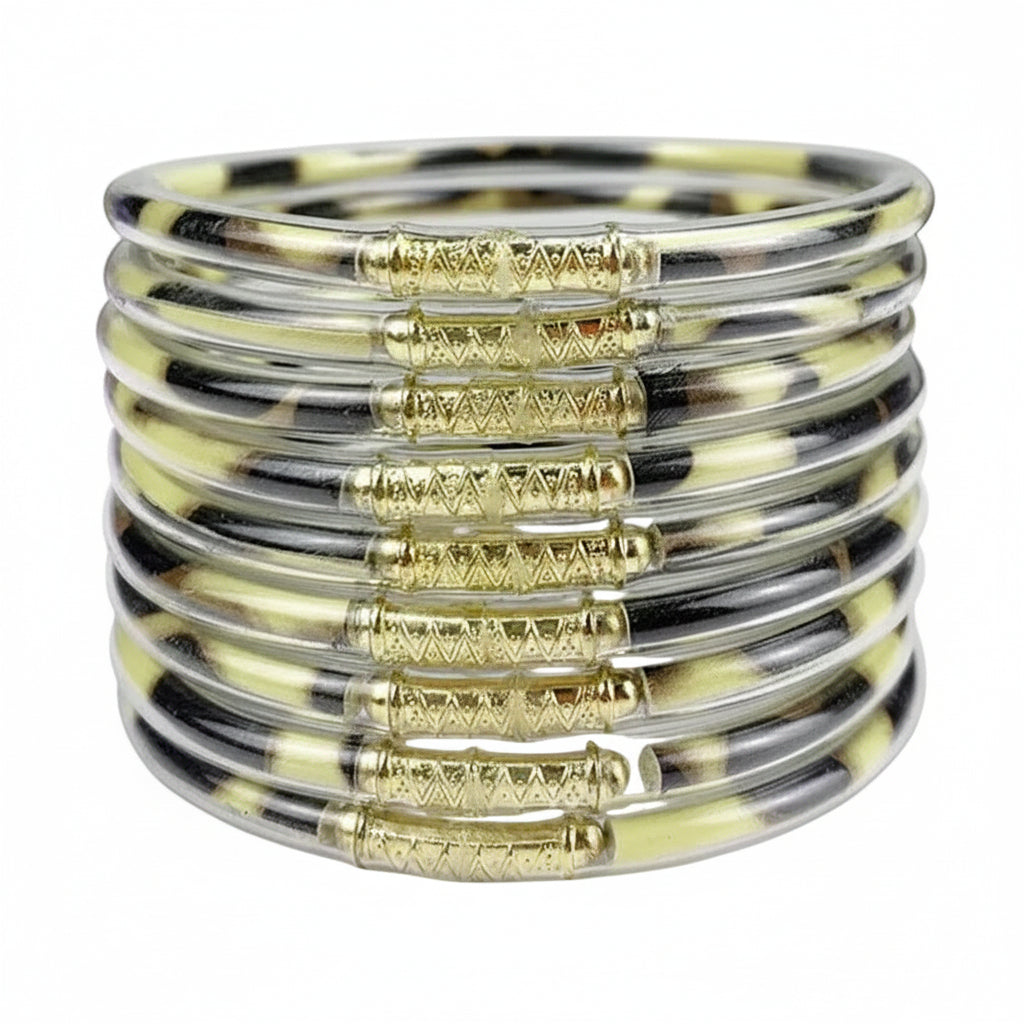 9-Layer Gold Powder  Double-Spell Three-Spell Combination Shiny Candy Color Silicone Women's Bracelet