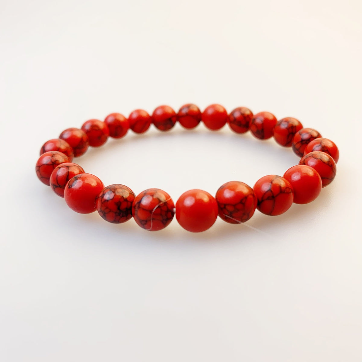 5pcs Natural Turquoise 8mm Beaded Bracelet Unisex Couple Gift Fashion BraceletS