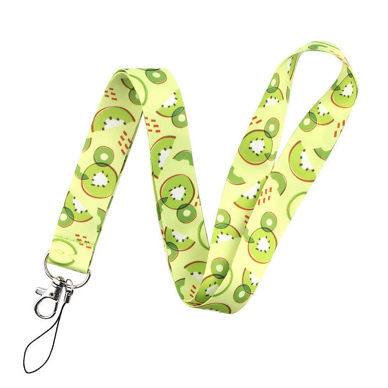 Mobile Phone Lanyard Cherry Avocado Watermelon Pineapple Kiwi Strawberry Grape Id Card Camera Strap Fruit Style