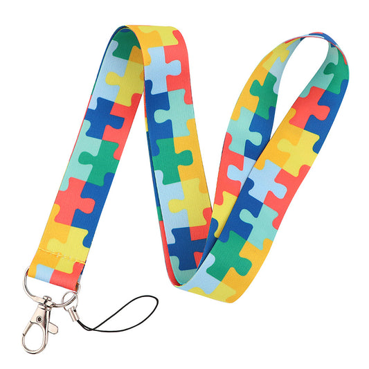 Maze Cartoon Phone Lanyard Card Holder Campus Card Factory Id Work Exhibition Pass Access Control Cross-Border Export