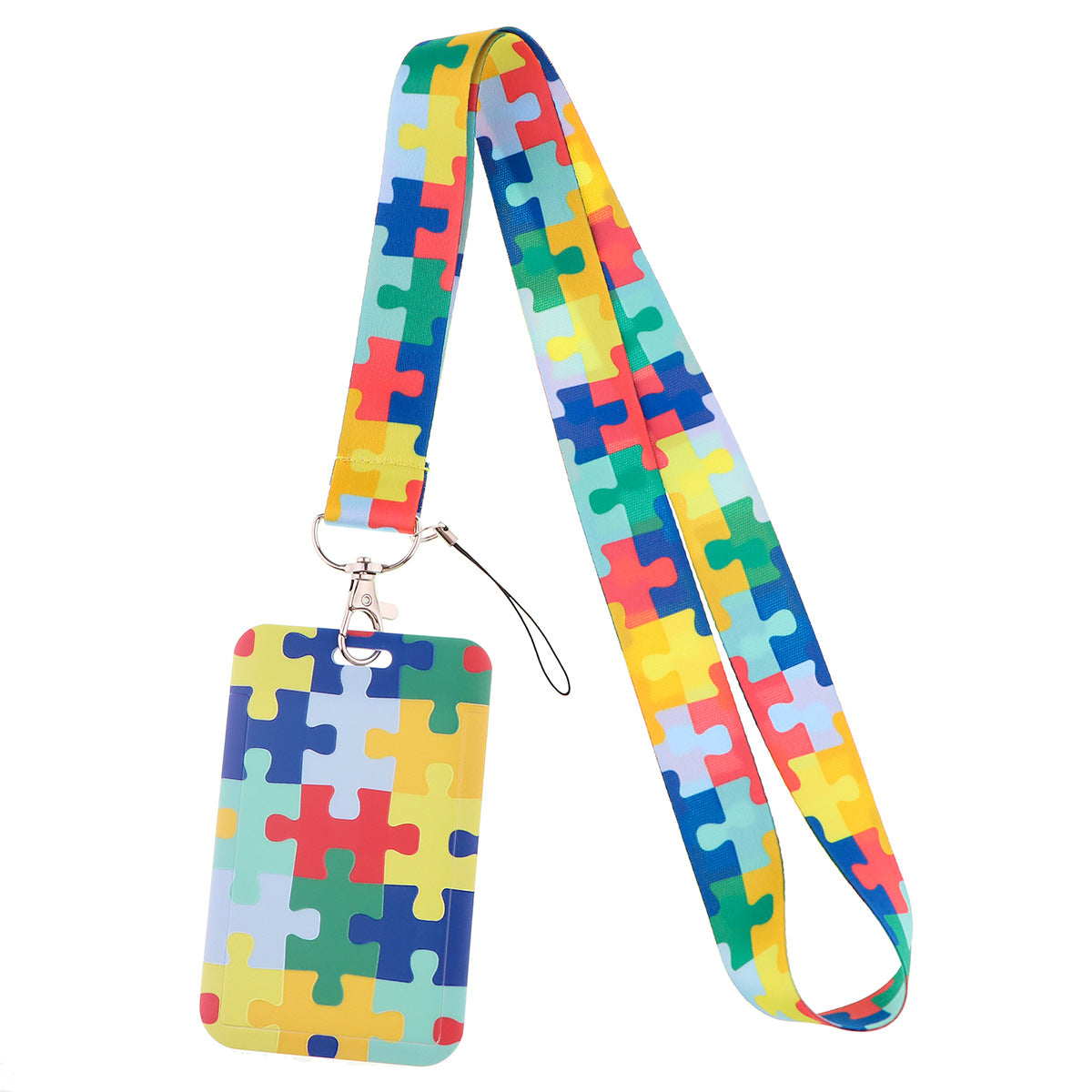 Maze Cartoon Phone Lanyard Card Holder Campus Card Factory Id Work Exhibition Pass Access Control Cross-Border Export