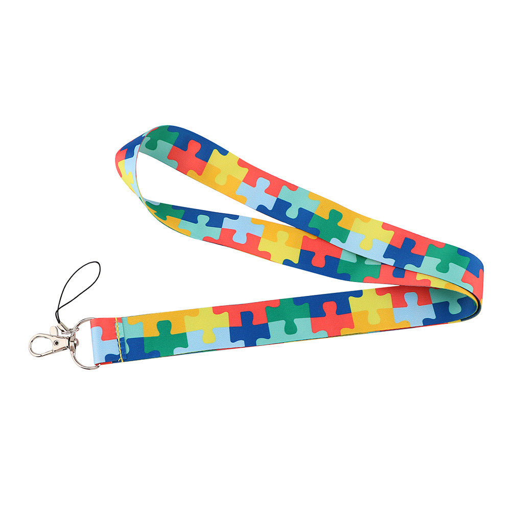 Maze Cartoon Phone Lanyard Card Holder Campus Card Factory Id Work Exhibition Pass Access Control Cross-Border Export