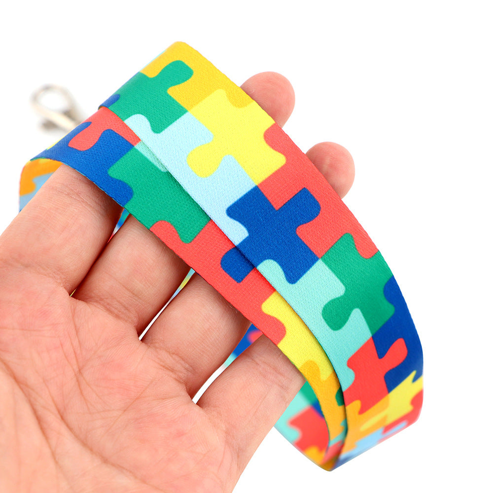 Maze Cartoon Phone Lanyard Card Holder Campus Card Factory Id Work Exhibition Pass Access Control Cross-Border Export