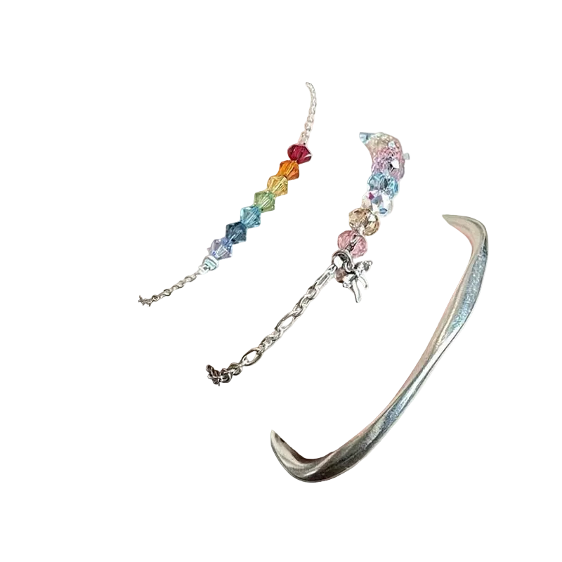 Rainbow Summer Gradient Color Zircon Bracelet Sweet Beauty High-Looking Value Niche High-Grade Temperament Female Summer