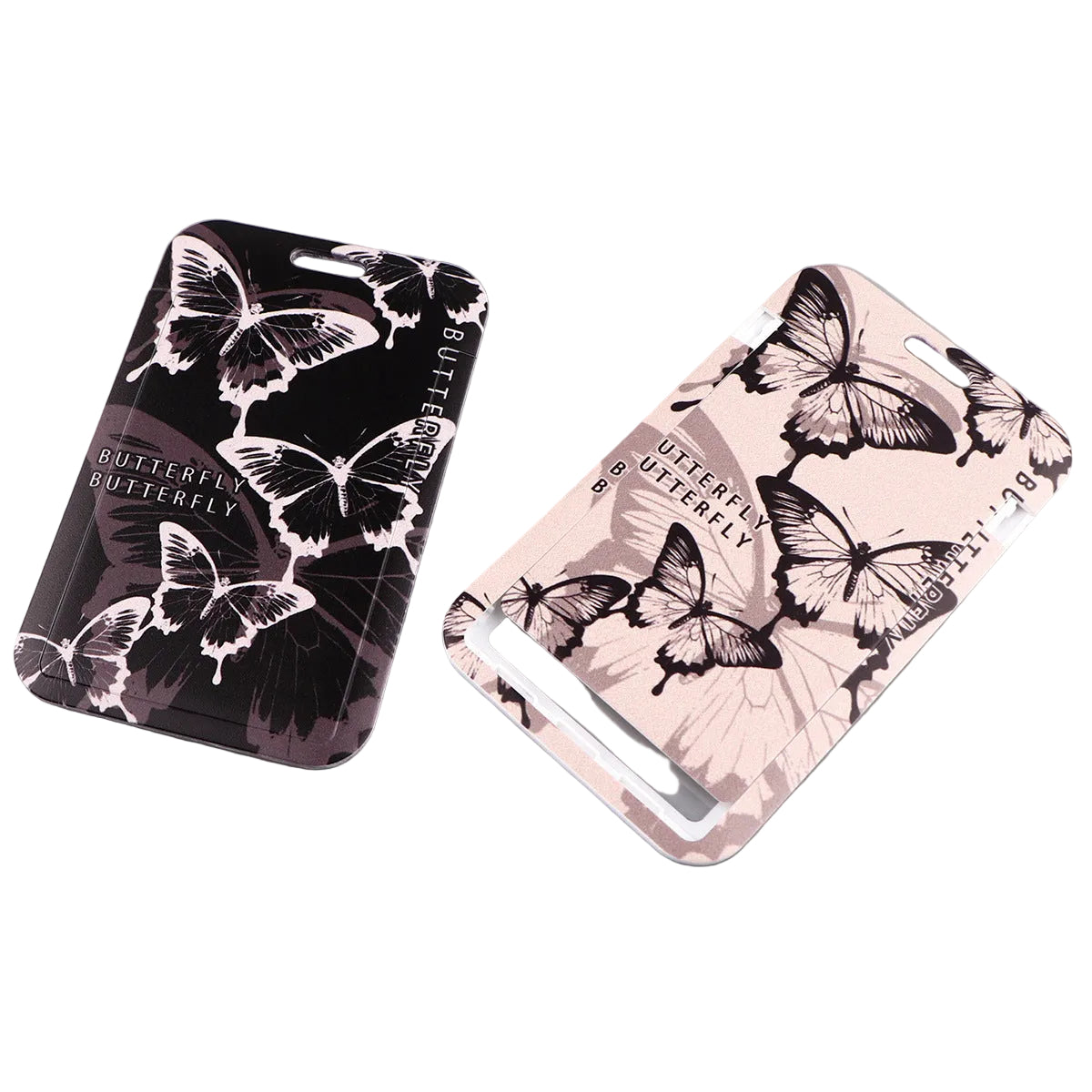 New Retro High-grade Butterfly Lanyard Card Set Ribbon Student Daily Simple Hanging  Combination Work Card Mobile Phone