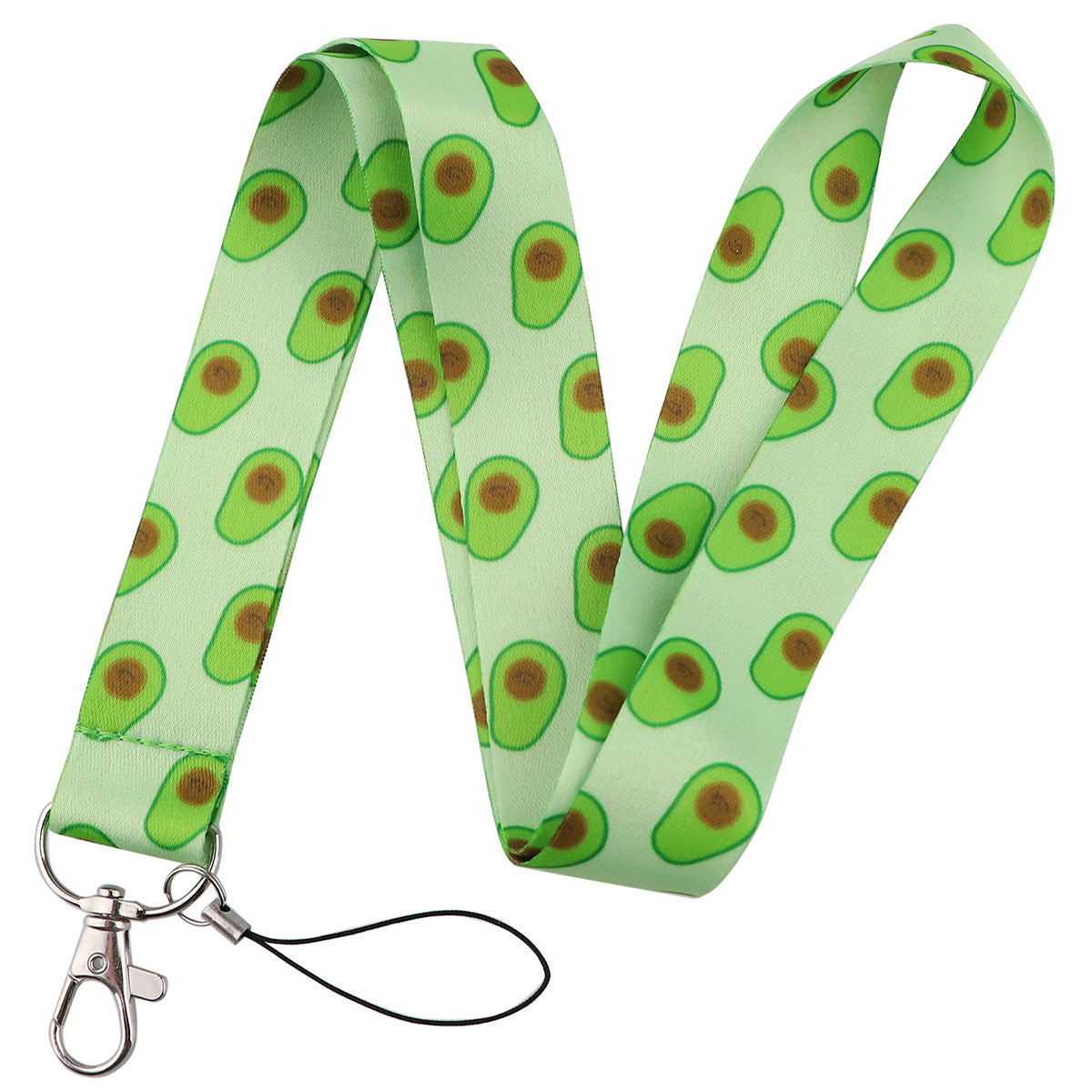 Fruit avocado pineapple strawberry lemon mobile phone rope webbing certificate bus ID card work hard shell card set
