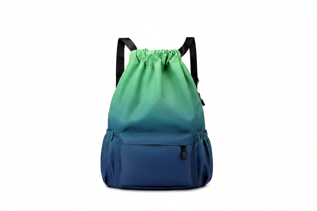 Casual  Lightweight Drawstring Backpack Large Capacity Hiking Travel Bag Waterproof Bag Drawstring Pocket