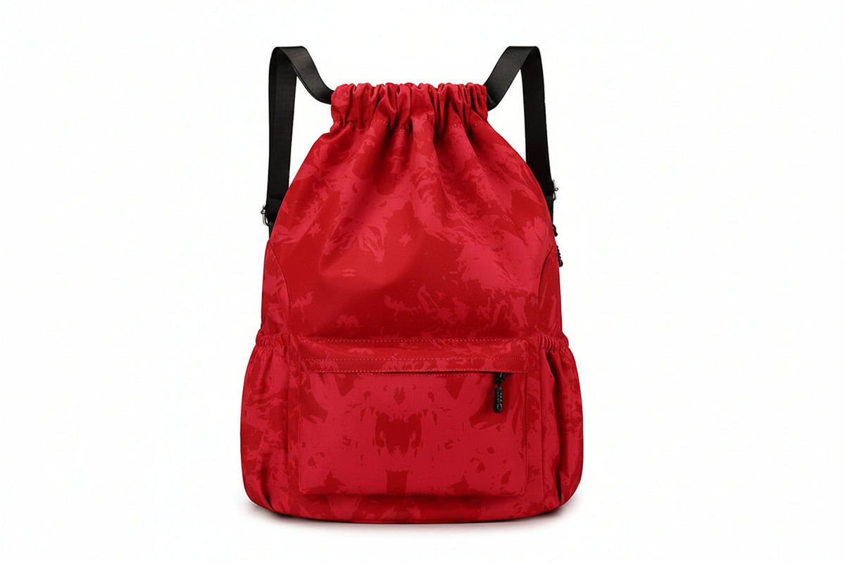 Casual  Lightweight Drawstring Backpack Large Capacity Hiking Travel Bag Waterproof Bag Drawstring Pocket