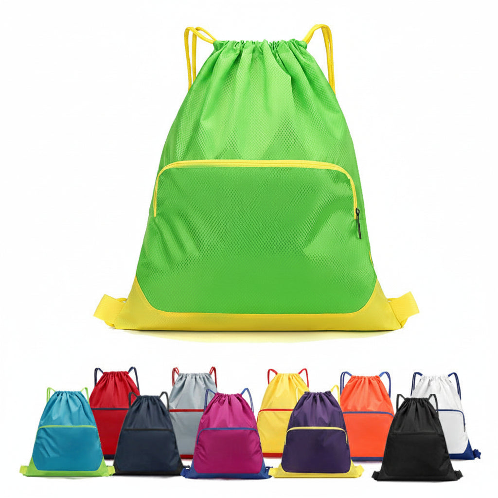Waterproof Large Capacity Sports Fitness Bag Men's and Women's Travel Drawstring Pocket Backpack Basketball Bag Training Student Bag