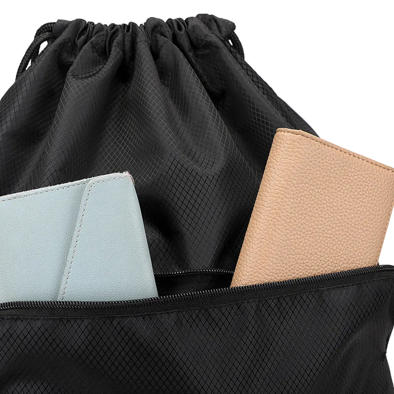 Waterproof Large Capacity Sports Fitness Bag Men's and Women's Travel Drawstring Pocket Backpack Basketball Bag Training Student Bag