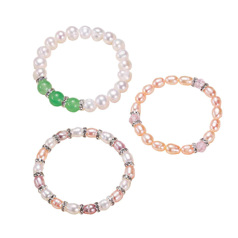 Children's Bracelet Female Princess Beaded Cartoon Children Girl Baby  Student Freshwater Pearl Accessories