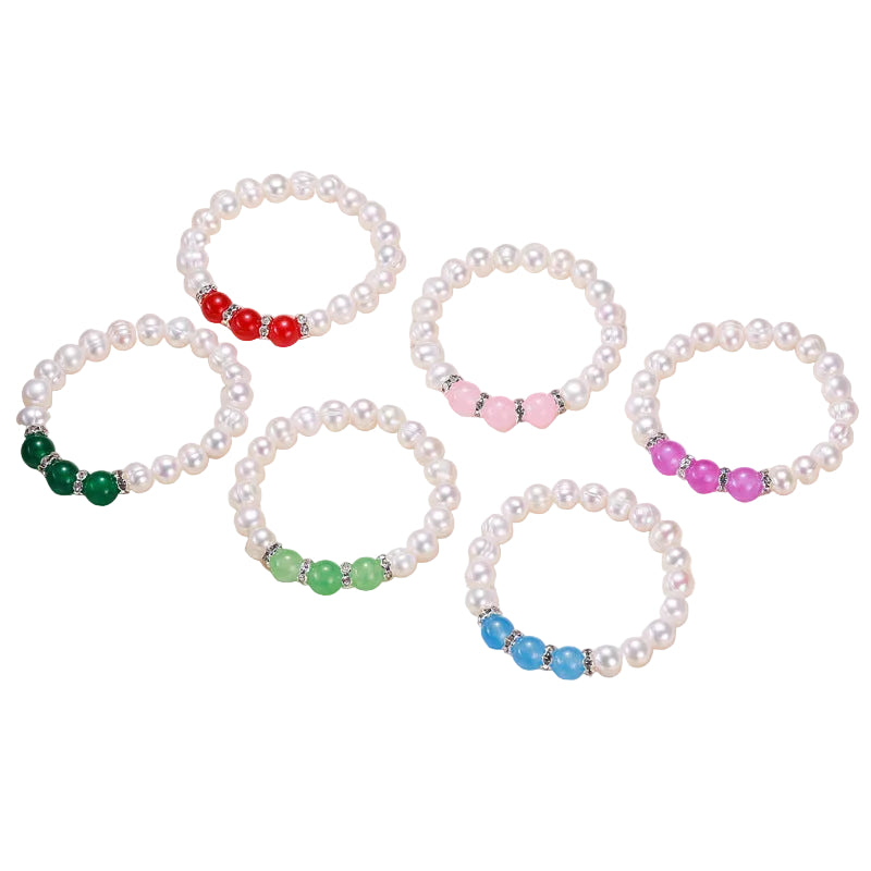 Children's Bracelet Female Princess Beaded Cartoon Children Girl Baby  Student Freshwater Pearl Accessories