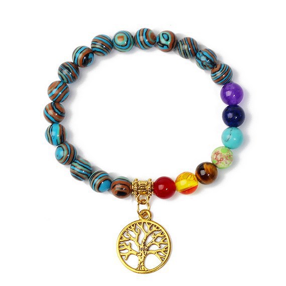8mm black stone volcanic stone tag life tree shining stone lapis lazuli yellow tiger eye stone yoga bracelet supply d32