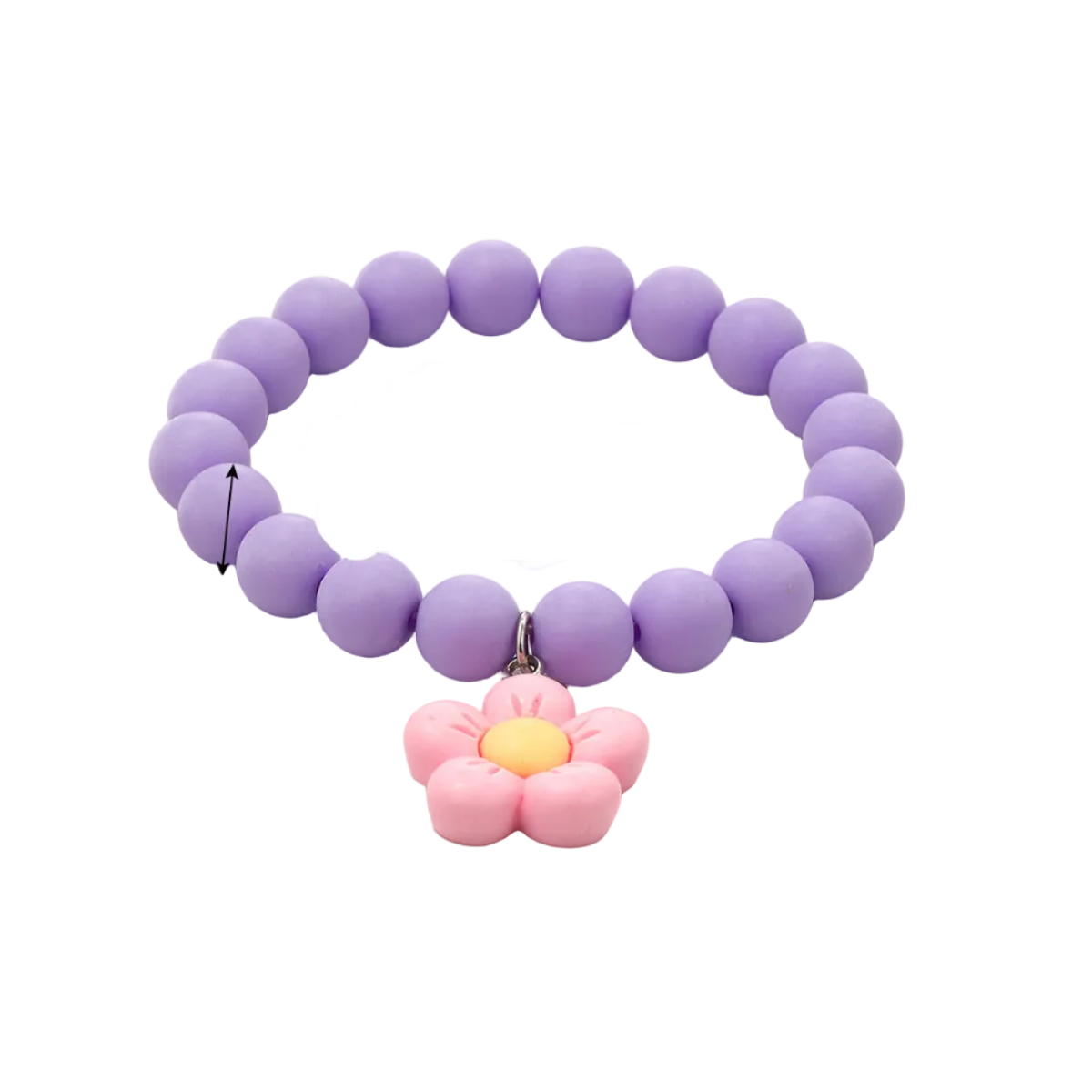 Bohemian Heart-Shaped Acrylic Cute Pink Letter Bracelet Colorful Beaded Bracelet Set