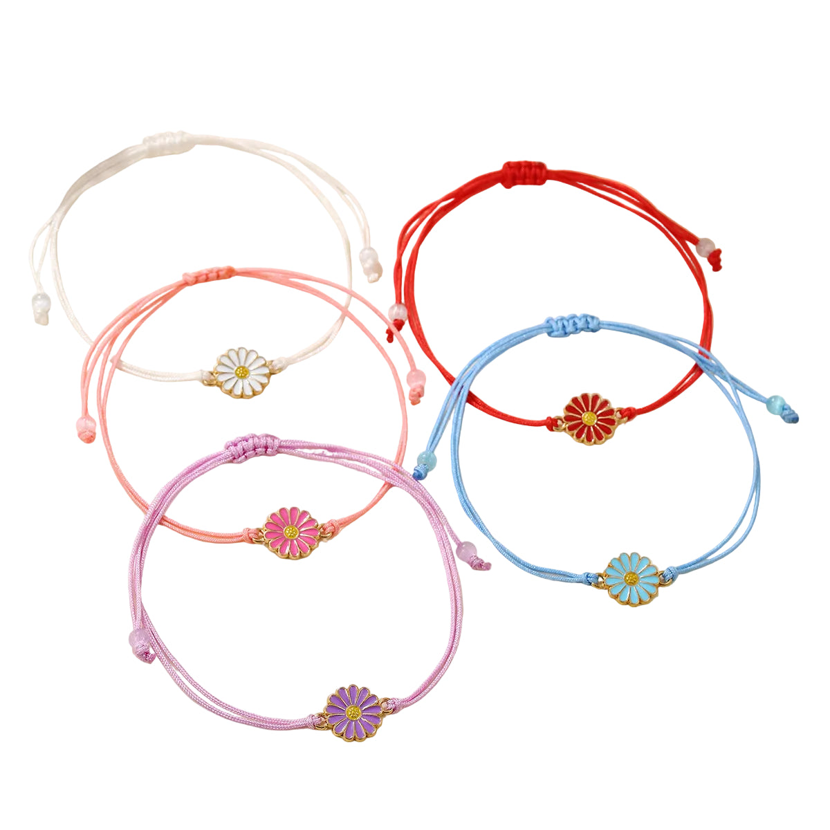 Little Daisy Woven Bracelet/Adjustable Friendship Bracelets
