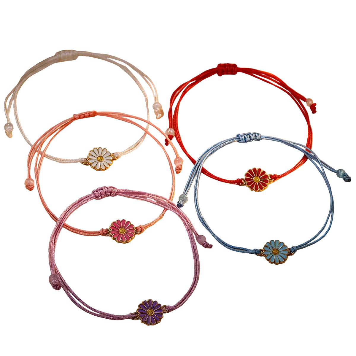 Little Daisy Woven Bracelet/Adjustable Friendship Bracelets