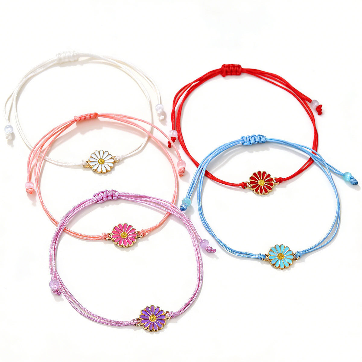 Little Daisy Woven Bracelet/Adjustable Friendship Bracelets