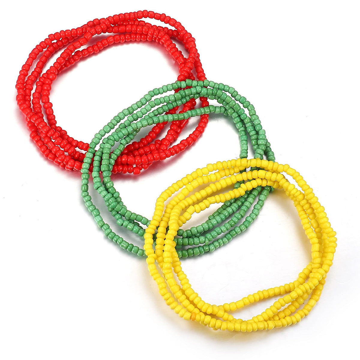Three-Piece Set of Waist Beads for Women, Navel Style, Plus Size Bikini, Elastic Chain, Body Chain, African Waist Bead Chain