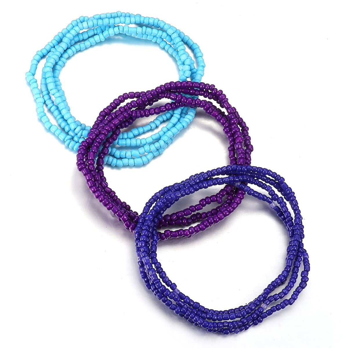 Three-Piece Set of Waist Beads for Women, Navel Style, Plus Size Bikini, Elastic Chain, Body Chain, African Waist Bead Chain
