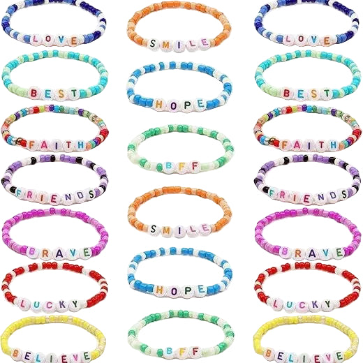 Mixed-Color Beaded Seed Bead Set Children's  Jewelry DIY Letter Friendship Bracelet