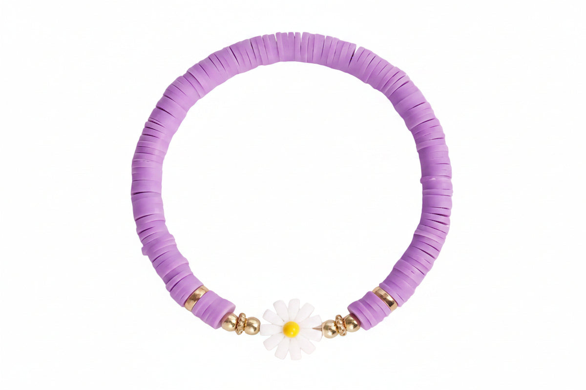 Beach Daisy Soft Pottery Flower Colorful Bracelet Casual Accessories Hand Jewelry