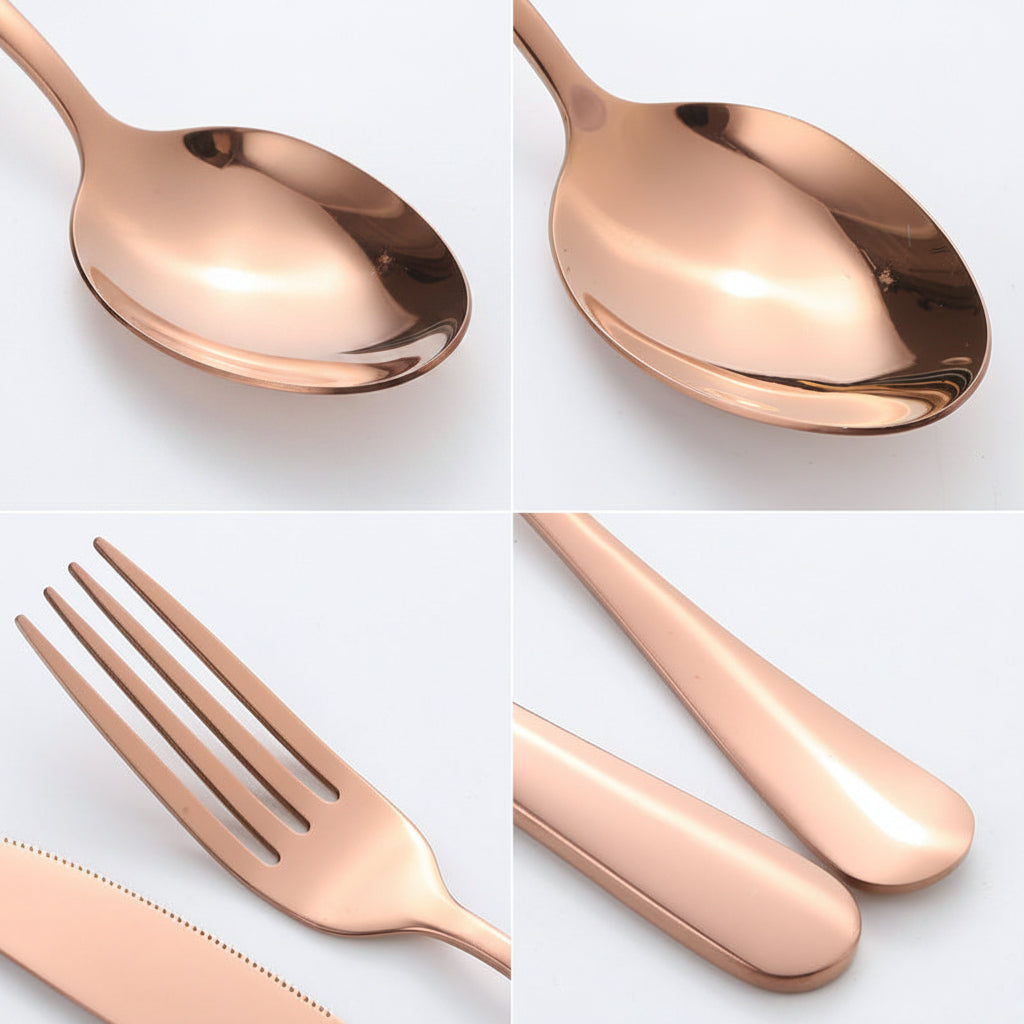Stainless steel  24 pieces suit Western steak knife fork spoon gift box tableware suit